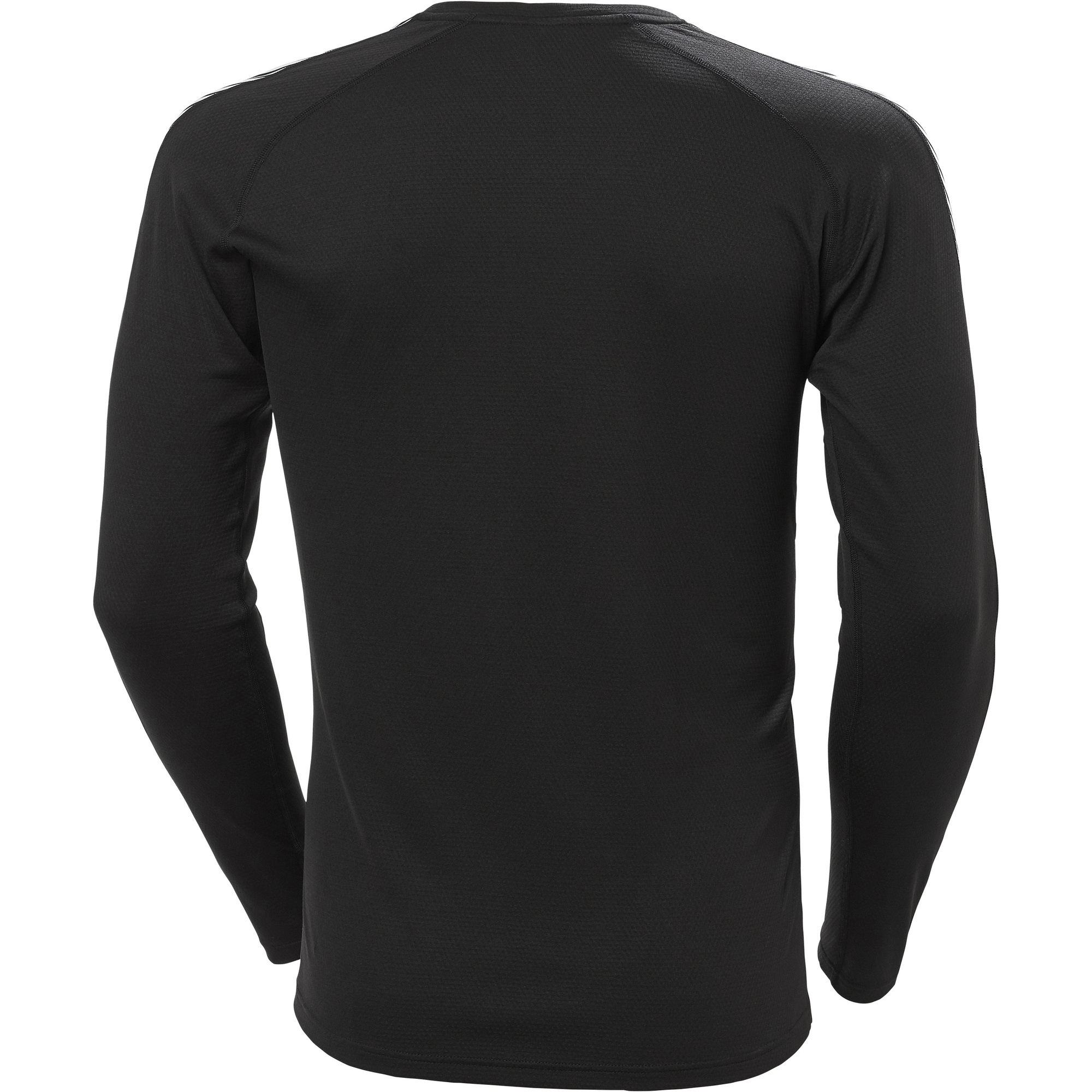 2025 Helly Hansen Mens Lifa Active Stripe Baselayer Crew Top 49412 - Black